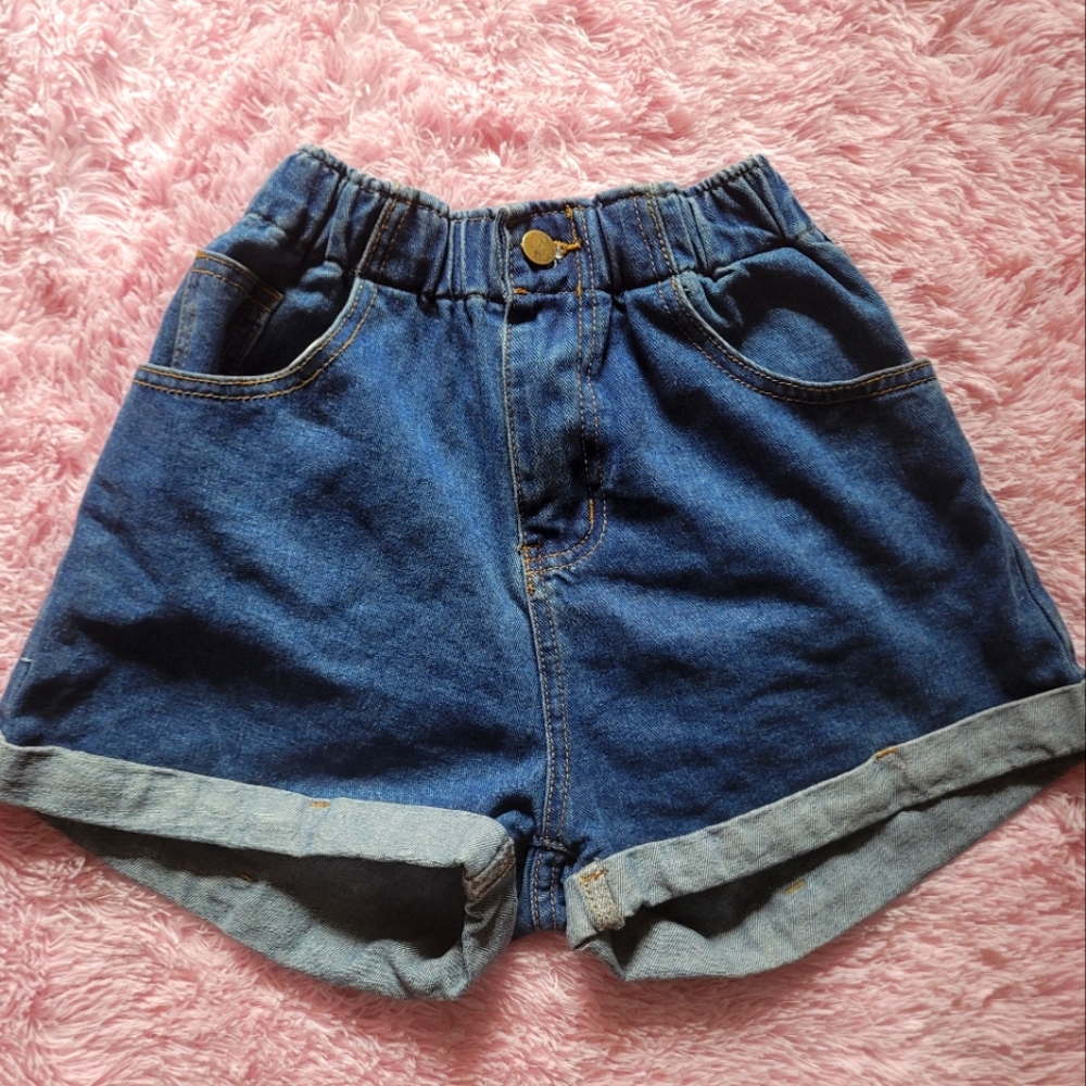 Shein high waist denim shorts
